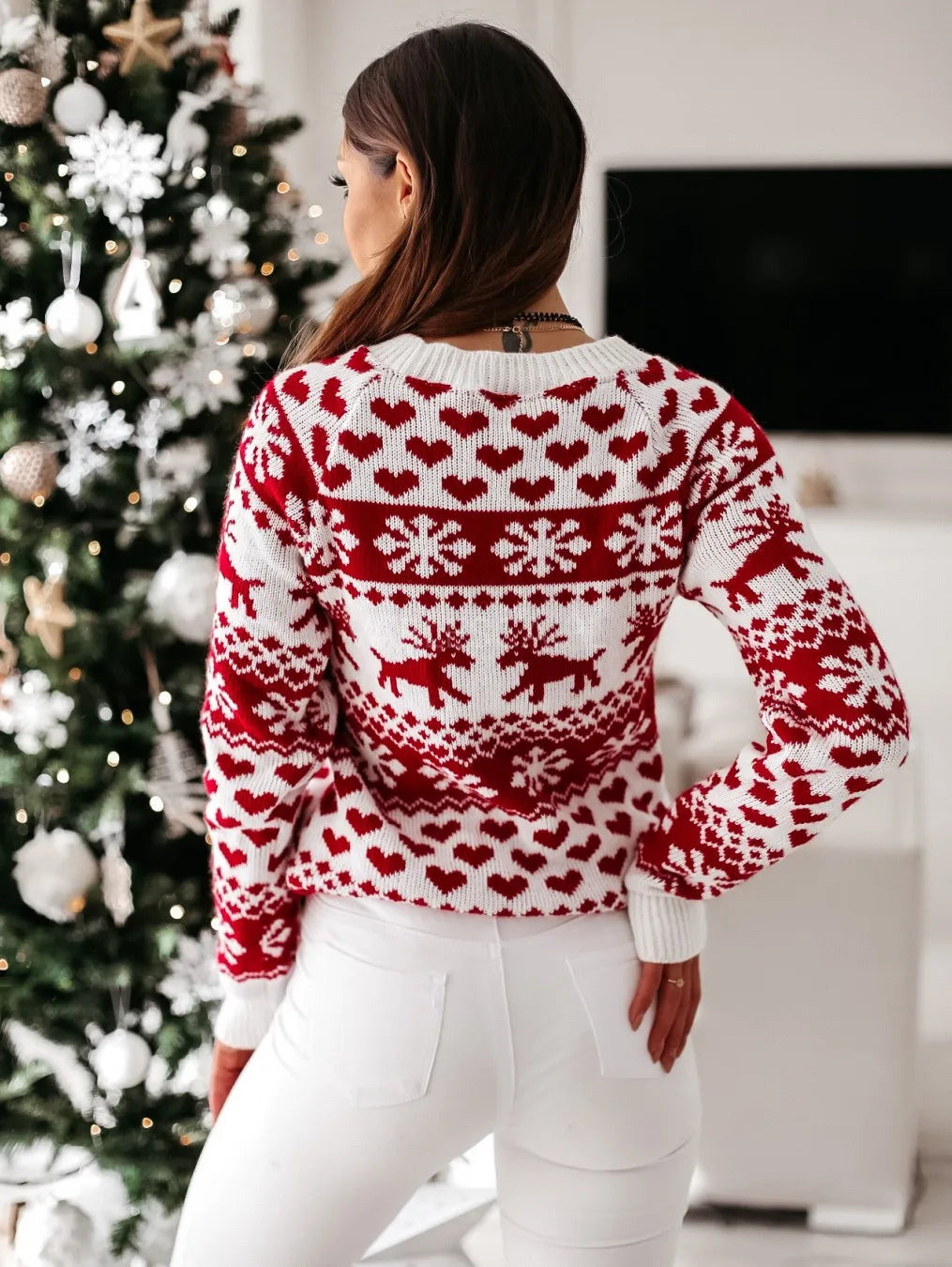 Women's Christmas Sweater-Pullover