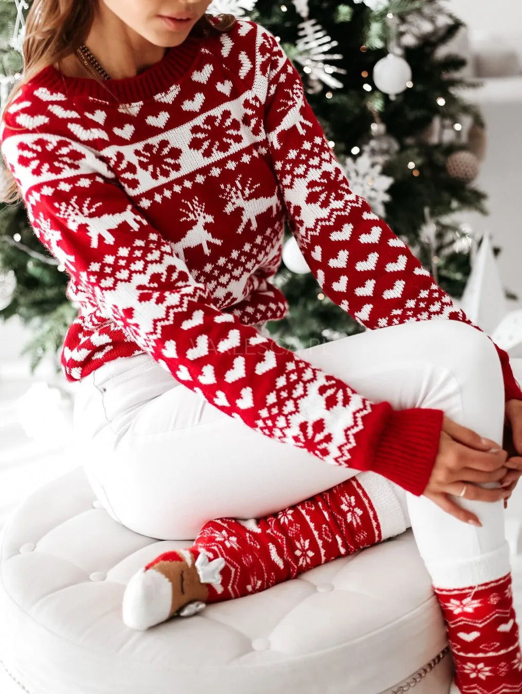 Women's Christmas Sweater-Pullover