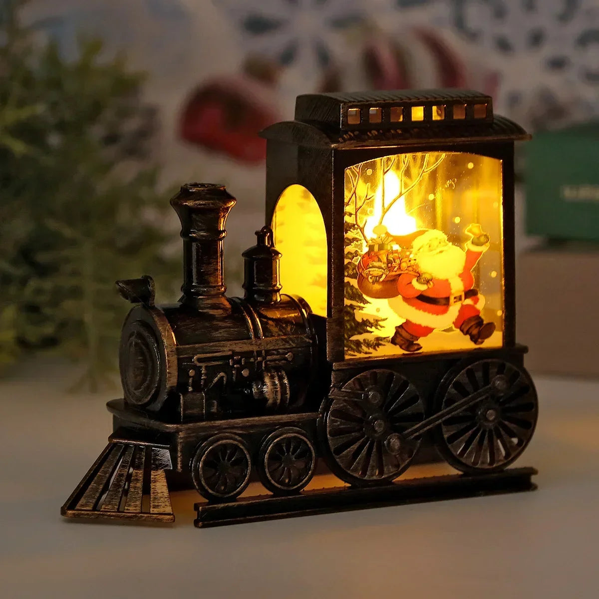 LED Night Light Vintage Portable Train Night Lamp