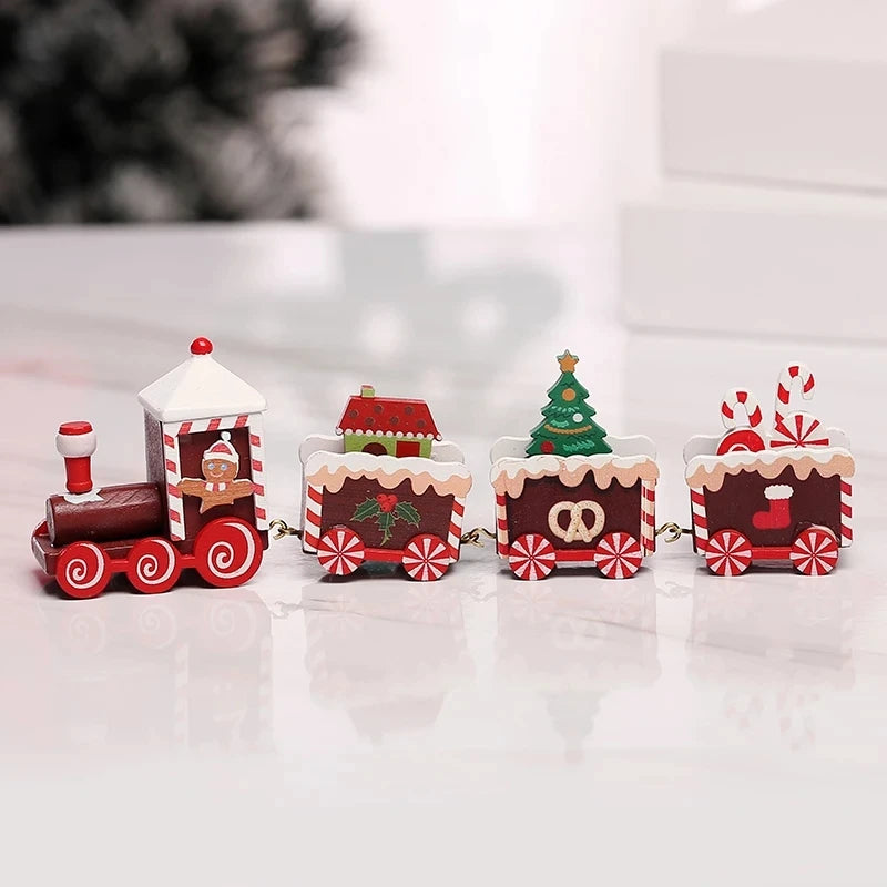 Christmas Wooden Train Decoration