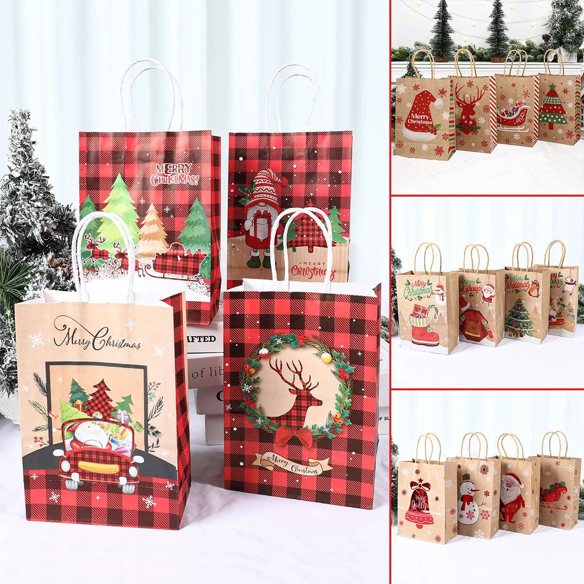 Christmas Paper Handbags