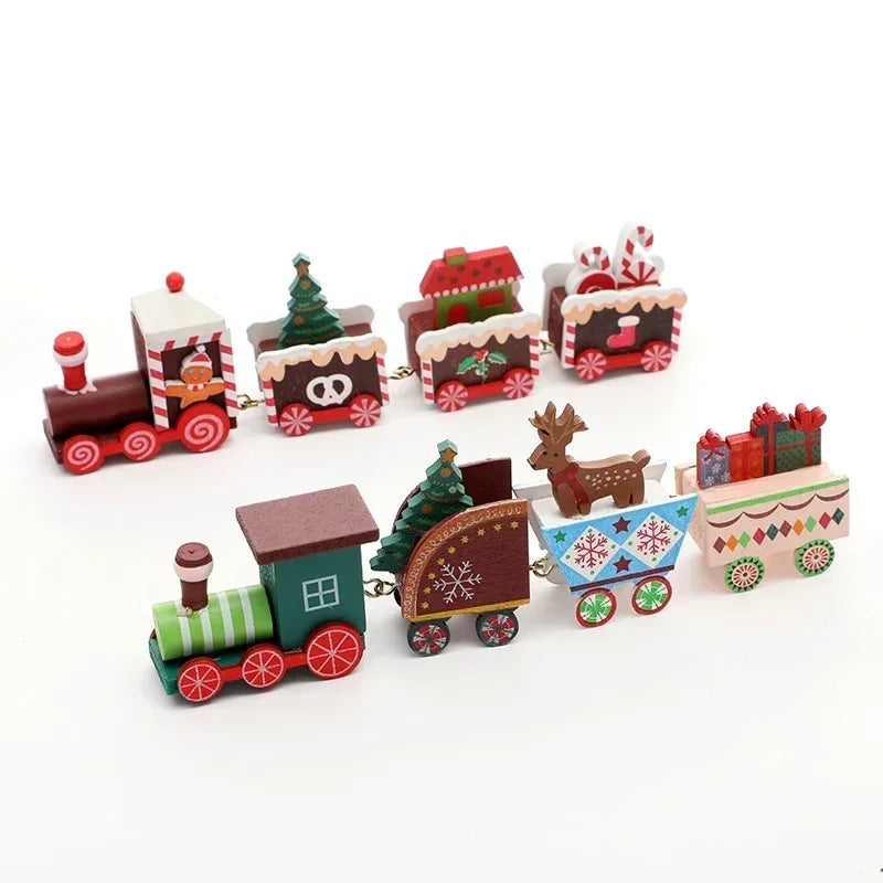 Christmas Decorations Wooden Train