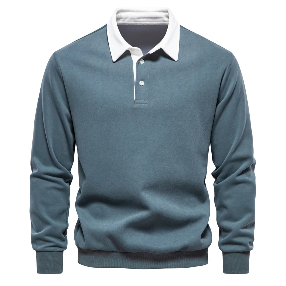 Polo Neck Sweatshirt for Men