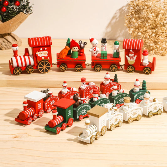 Christmas Wooden Train Decoration