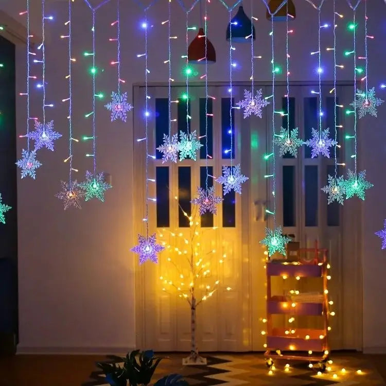 Snowflake LED String Lights