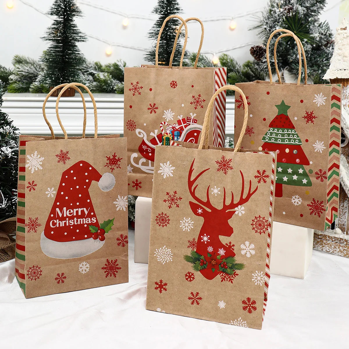 Christmas Paper Handbags