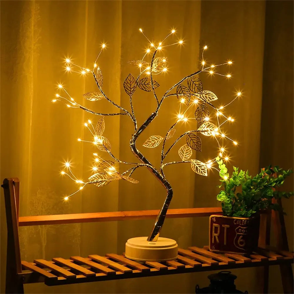 LED Light Tree Table Lamp