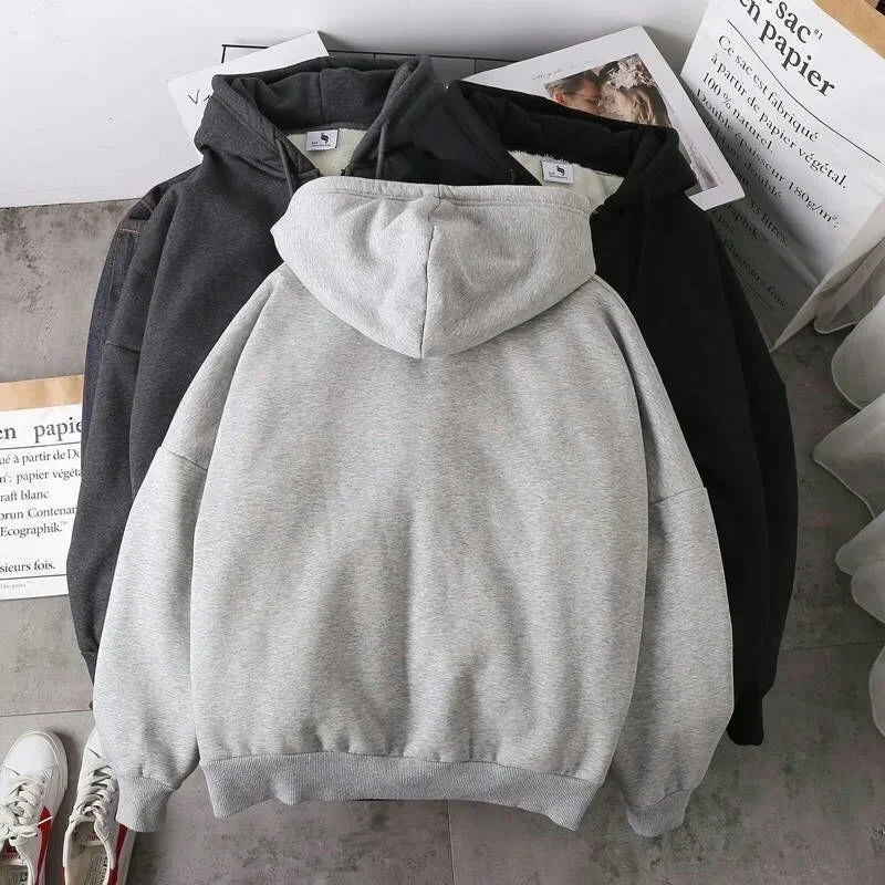 Men's Hooded Cardigan Sweatshirt with Zipper