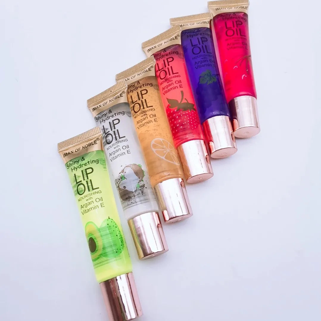 Fruit Flavour Lip Gloss Set with Vitamin E