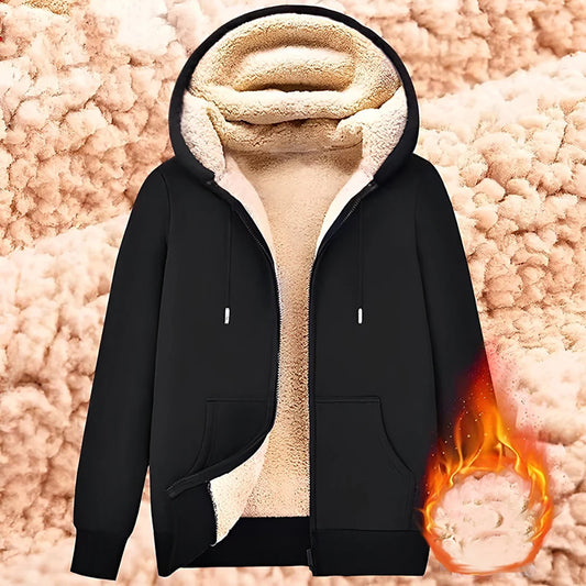 Fleece coat Sweatshirt with Zipper