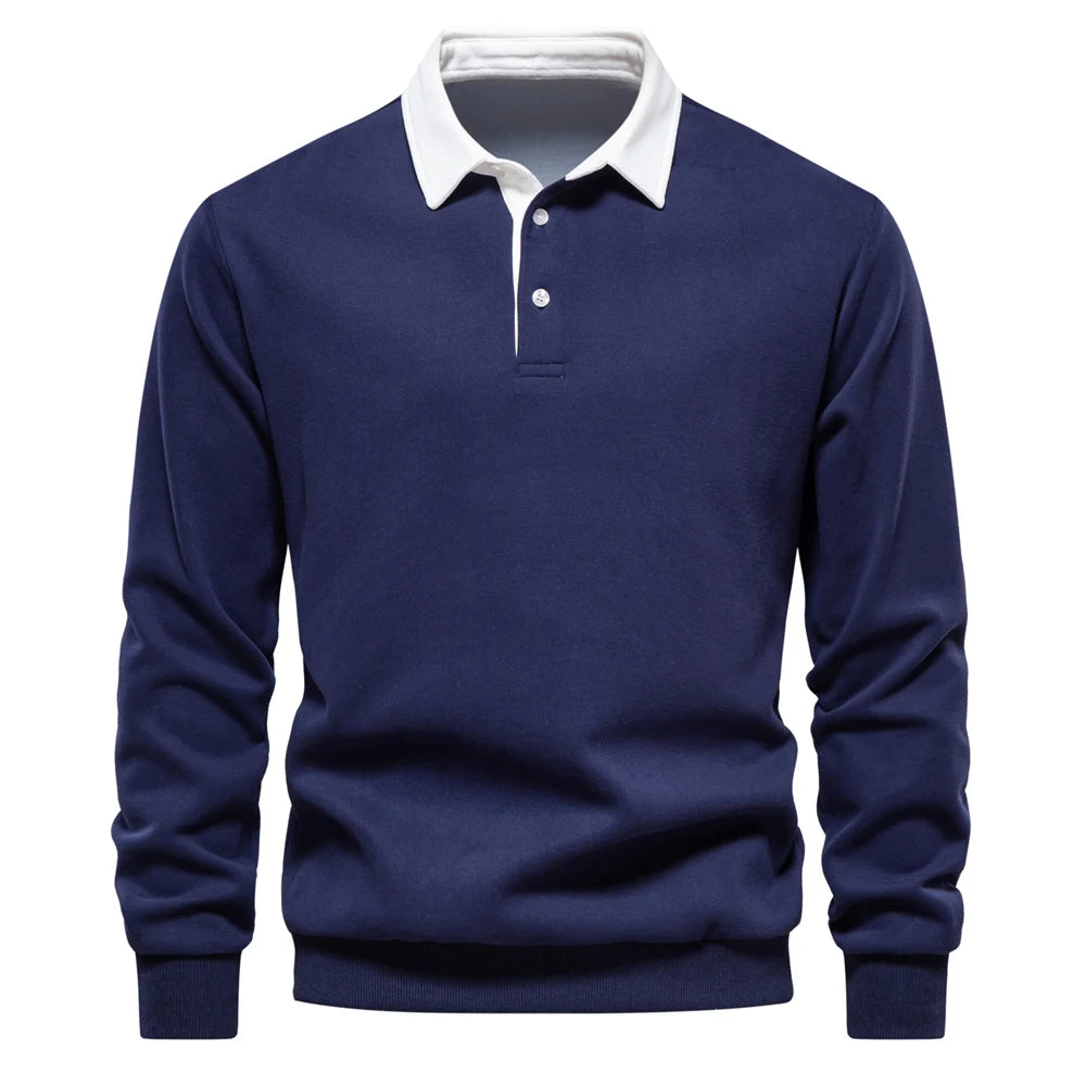 Polo Neck Sweatshirt for Men