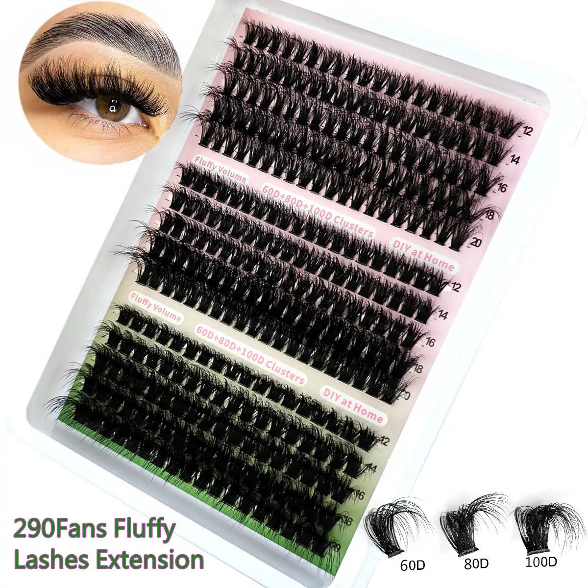 Fluffy Thick Eyelash Clusters