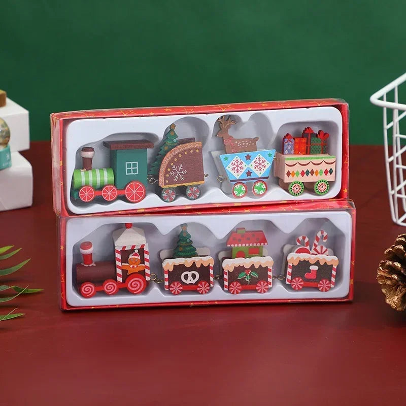 Christmas Decorations Wooden Train