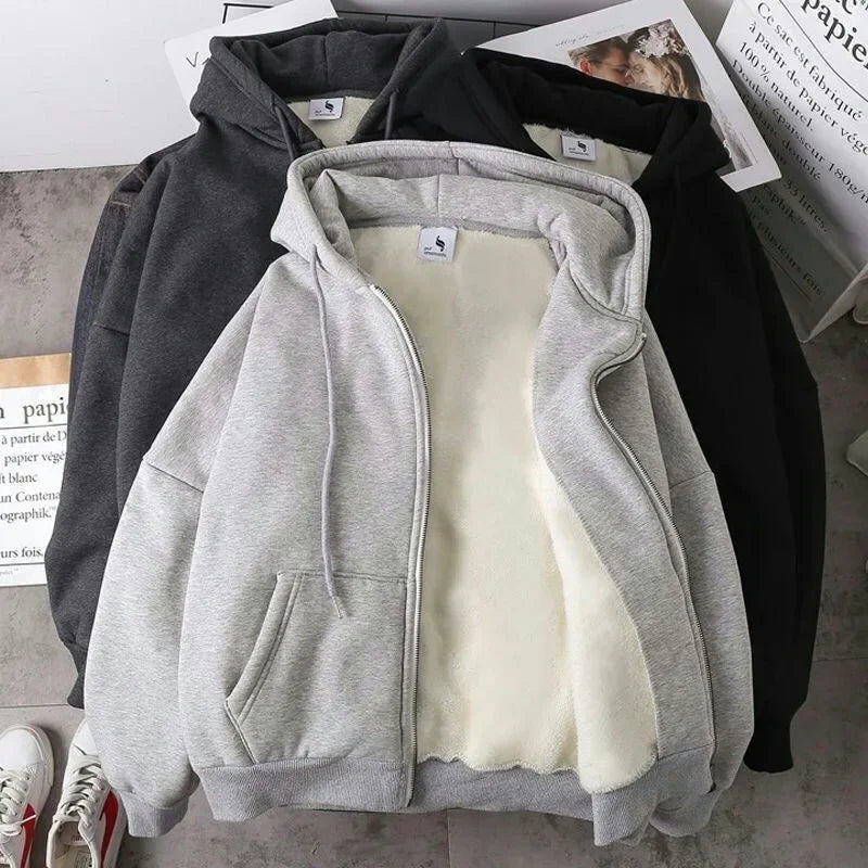 Men's Hooded Cardigan Sweatshirt with Zipper