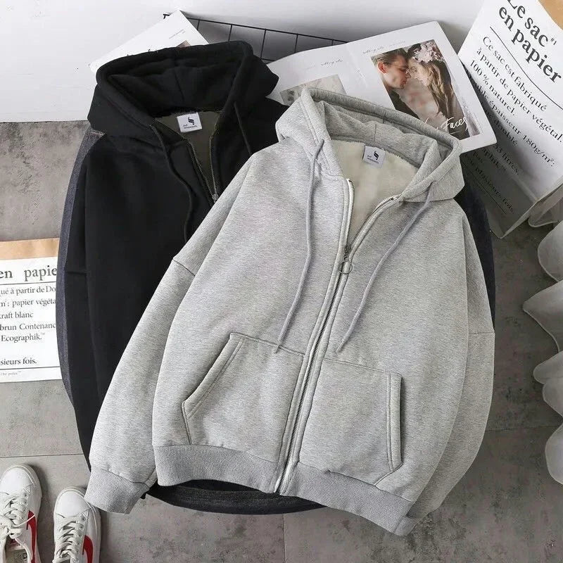 Men's Hooded Cardigan Sweatshirt with Zipper