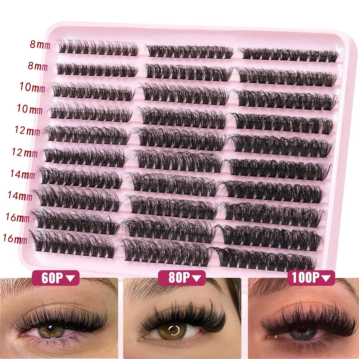 Fluffy Thick Eyelash Clusters